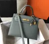 Fashion Designer Women Bags Totes Purse Silver Handbags Hardware Hardware Messenger 22cm Mini Bag Genuine Flat Handle Leather Luxury To Gnjp