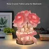 Lampy stołowe 1PC Lampa stołowa Rose Crystal Lampa stołowa