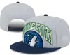 2024 American Basketball "Timberwolves" Cappelli Snapback 32 Squadre Designer di lusso HOU OKC PHI LAC Casquette Cappello sportivo Strapback Snap Back Berretto regolabile a2