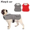 Vestes d'hiver en coton pour animaux de compagnie, manteau chaud en peluche pour chien avec poches pour petit, moyen et grand chien, veste pour bouledogue français