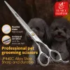 Ciseaux Fenice Professional 7,0/7,5 pouces toilettage pour animaux de compagnie dans les coupes de poils de chien Ciseaux à lame de serte de chigure de chien de coupe