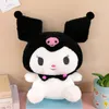 حقيبة تسوق كبيرة من طراز Kuromi Plush Flush حقيبة مكياج مكونة من 48 سم مصنعة Wholesale2025