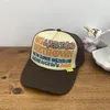 KAPITAL HIRATA HOHIROプリント調整可能なメッシュパネルコットン野球キャップトラックCAP272I