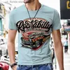 T-shirts pour hommes Tops T-shirts pour hommes Vintage Car Design Harajuku Sportswear 2022 Nouveau Short Slve Luxe Mode Chaud O Cou Survêtement Strt Ts Y240314