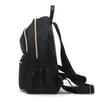 Backpack Fashion Trendy Canvas Nylon Casual Lightweight Simple Women's Oxford Waterproof Mini Student Bags Korean Style