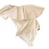 Roupa de banho feminina babados maiô de uma peça férias um ombro magro emagrecimento triângulo primavera para mulher