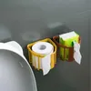 Pudełka na tkanki serwetki bez uderzenia papierowy papier toaletowy Uchwyt do łazienki kuchenne pudełko tkanki montowane na ścianie samoprzylepne akcesoria łazienkowe