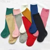 Kids Socks New Spanish Baby Boys Girls Knee High Long Socks Cotton Breathable Striped Soft Kids Sock Ribbed Children School Uniform Socks YQ240314