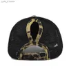 Ball Caps Dames Paardenstaart Baseball C Zomer Zonnehoed Mesh Hoed Luipaardprint Hip Hop Vintage Vrouwelijke Paardenstaart Hoed Outdoor Meisjes Dames C L240314