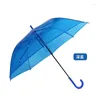 Зонты креативный студенческий прозрачный зонт с длинной ручкой, толстый экологический автоматический прямой стержень