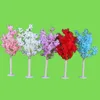 wedding Flowers decoration 5ft Tall 10 piecelot slik Artificial Cherry Blossom Tree Roman Column Road Leads For Wedding party Mal9091306