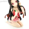 Figuras de brinquedo de ação Ghost Slaying Blade Hashibira Inosuke Figuras de anime Nezuko Sexy Kimono Girl Doll GK PVC Toys for Kid Desktop Collectibles ldd240314