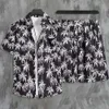 Designer Suit Sanya Tourism Set Summer Short Sleeved Mens Shirts Beach Vacation Leisure Loose Shorts Fashion Pum0