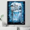 Stitch Horror Movie Corpse Bride Diamond Målning Tim Burton Johnny Depp Film Cross Stitch Brodery Picture Mosaic Crystal Home Decor