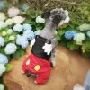 Hoodies disney dos desenhos animados mickey suspender calças roupas para cães roupas para cães quatro pernas suspender calças para animais de estimação