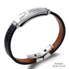 Bangle 12 Constellation Stainless Steel Leather Couple Bracelet 2021 Fashion 12 Zodiac Casual Personality Punk Bracelet AccessoriesL2403