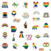 Car Stickers 50Pcs Gay Pride Lgbtq Iti Kids Toy Skateboard Motorcycle Bicycle Sticker Decals Wholesale Drop Delivery Automobiles Motor Ot42Q