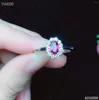 Cluster Rings KJJEAXCMY Fine Jewelry 925 Sterling Silver Inlaid Natural Garnet Ring Delicate Female Luxury Vintage Support Test