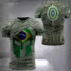 Herr t-shirts brasilianska armé herr t-shirt veteran tryck sommar o-hals kort slve militär t-shirt strt cool topp herr stor storlek kläder y240314
