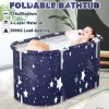 Bathtubs Bathtub Portable Folding Set Full Size Foldable Soaking Bathing Tub Adult Bathtub Bath Barrel Plastic Tub Can be used for 200KG