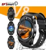V8 Smart Watch Bluetooth Relógios Android 03M Câmera MTK6261D DZ09 GT08 Smartwatch Com Retail Package6050400