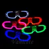 Fête faveur lunettes de lumière LED clignotant en forme de coeur lunettes de soleil Flash danses lunettes lumineuses Festival décoration cadeaux LT839