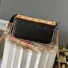 Designer portemonnee tas Crossbody Vintage clutch schouder handtas portemonnee rits portemonnee oude bloem gekleurde letters tas kaarthouder