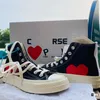 Chaussures décontractées de designer pour hommes femmes toile 1970 Chucks All Star 70 baskets Conversities Triple noir blanc vert rouge gris minuit marine Sports de plein air hommes formateurs