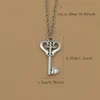 10Pc Alloy Antique Silver Fashion key Pendant Necklace For Men & Womens Jewelry Accessories A-860d