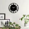 Horloges murales DIY Mouvement d'horloge Simple Chiffres romains Quartz muet avec aiguille