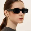 Designer kvinnor rektangel vintage solglasögon varumärke designer retro punkter solglasögon kvinnlig dam glasögon katt ögonförare skyddsglasögon 8d9v