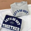 T-shirts Kids Boy Sweatshirt Letter Print Spring Autumn Toddler Top Clothes Boys Long Sleeve T-Shirt Childrens Baby Bottoming Tops ldd240314