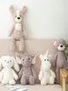 Haute qualité doux longues jambes lapin ours en peluche chien éléphant licorne peluche animaux de bande dessinée bébé apaiser jouet poupée pour enfants W22043932810