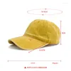 Ball Caps Visor Summer Sun Hats Adjustable Spring Autumn Cap Pure Color Cowboy Water Washing