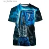 T-shirts pour hommes 2024 Vente chaude 3D Imprimé Hommes et Femmes T-shirt Soccer Star Strt Style Football Sports Cool Slve Enfants Séchage rapide Ts Y240321