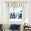 Gardiner europeisk stil spets gardin valance sammet valance skalloped kort gardin sovrum vardagsrum dekor windows swag gardiner