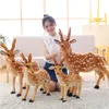 50607590cm Stuffed Plush Animal Deer Toy Kids Doll Teaching Prop Toy Childrens Birthday Gift Simulation Sika Deer Plush Toy 240308