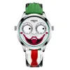 Nibosi joker relógio masculino marca de luxo diversão palhaço relógios masculinos à prova dwaterproof água moda limitada pulsos para homem relogio masculino214g