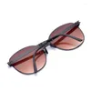 Sunglasses Stylish Metal Portable Folding Men Driving Sand-proof Uv400 Eye Protection Glasses For Outdoor Travel