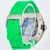 Zegarek zegarków męskich Watch Watch Watch Watch Watch Watch Watch Automatyczny Zielona Gumowa guma 38 mm RM005 Zegarek