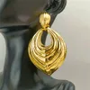 EMMA Sell Italian Gold Color Earring Geometric Statement Big Drop Female Oversize Bold Jewelry Accessory 240305