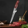 Knivar 7CR17MOV Rostfritt stål Kök Knivar Hand Forging Bening Knife Butcher Meat Cleaver Vegetabilisk Skivkniv BBQ Tool