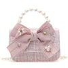 Handtaschen Mode Mini Nette Prinzessin Handtaschen Mädchen Klassische Geldbörse Tweed Handtasche Kinder Brieftasche Kind Geld Tasche Baby Schulter Kette BagL2403