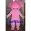 Trajes da mascote elefante rosa elephish mascote traje adulto personagem dos desenhos animados roupa imagem corporativa filme propaganda e publicidade zx2146