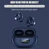 Q80 TWS Drahtlose Bluetooth Headsets Knochenleitung Kopfhörer Ohr Clip auf Ohr Ohrring Sport Gaming Drahtlose Kopfhörer Ohr Haken