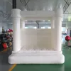 Bateau gratuit 4,5x4,5 m (15x15 pieds) activités de plein air entièrement en PVC Château gonflable de rebond d'air de videur de mariage gonflable blanc pour la fête de carnaval prêt aux États-Unis