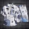 Designer Suit Sanya Tourism Set Summer Short Sleeved Mens Shirts Beach Vacation Leisure Loose Shorts Fashion 624r