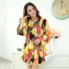 Special Imitation Price Haining Women's Mink Colored Fox Fur Coat 7529