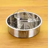 Double Boilers Trio Separator Set Stainless Steel Steamer Basket Rack Accessories Fast Steaming Grid Divider For Cooking