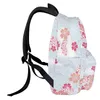 Rucksack mit Kirschblüten-Motiv, für Studenten, Schultaschen, Laptop, individuell für Männer, Frauen, Frauen, Reise-Mochila